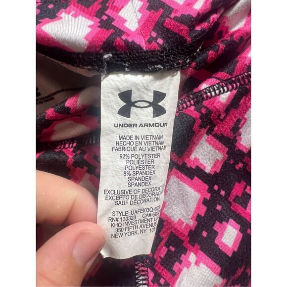 Under Armour Multicolored Patterned Leggings Little Girls Size 4T - Picture 6 of 10